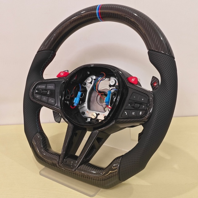 Custom CS Racing Sport Steering Wheel for BMW F86 F91 F92 F95 F96 F97 E61 E81 F82 F80 M3 G06 G20 G22
