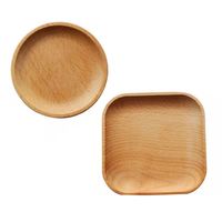 Plats en bois de hêtre personnalisables de plusieurs tailles, adaptés à la cuisine, à la salle à manger et à la décoration alimentaire