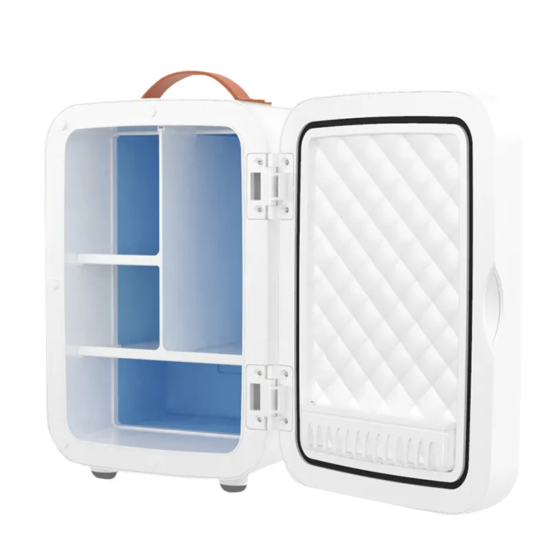 Produits tendance Réfrigérateur de soins de la peau 8L à usage domestique Mini réfrigérateur de beauté cosmétique avec lumière LED miroir