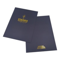 Carpetas de Presentación de Lujo Personalizadas de Fábrica China con Bolsillo, Impresas en Papel de Arte A4/A5/Tamaños Personalizados, Colores y Logotipo Personalizados