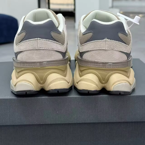 รองเท้าผ้าใบคุณภาพสูง รุ่นใหม่ Balance 9060 Triple Black สไตล์ลำลองสำหรับผู้ชายและผู้หญิง รองเท้ากีฬาวิ่ง - Product Image 6