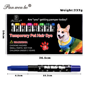 สีทาขนสัตว์เลี้ยงชั่วคราว 12 สี สำหรับสัตว์เลี้ยง ย้อมขนสัตว์ ล้างออกได้ ใช้ได้กับสุนัขและแมว - Product Image 2