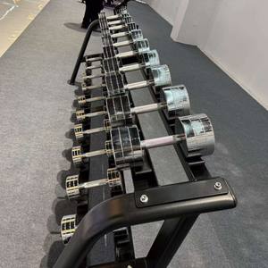 Nouvel arrivage : Ensemble d'haltères avec support <span class=keywords><strong>de</strong></span> rangement, prix usine <span class=keywords><strong>de</strong></span> gros, poids d'haltères en caoutchouc pour les bras - Product Image 4