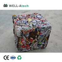 Machine de recyclage industrielle Compacteur de canettes d'aluminium Compacteur de presse à métaux Presse à balles Machine de recyclage