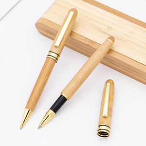 Bút bi thân thiện với môi trường Runwood làm từ tre, kèm hộp quà tặng, in logo tùy chỉnh, chất lượng cao, quà tặng chào mừng, bút bi gel tự nhiên, bút máy. - Product Image 1