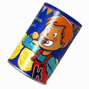 Salvadanaio regalo per bambini cilindrico in metallo con latta di latta di fabbrica - Product Image 5