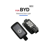 Projecteur de bienvenue LED 3D pour portière de voiture, nouveau modèle, pour BYD Han Song Pro Plus Tang Destroyer 07, lampe de courtoisie à effet d'ombre fantôme en verre de quartz