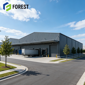 Centre logistique commercial durable et éco-responsable, structure en acier moderne, parc logistique - Product Image 1