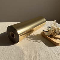 Feuilles de feuille d'or génériques 64cm*120m (matériau PET) pour impression sur papier et marquage à chaud - Durables et élégantes
