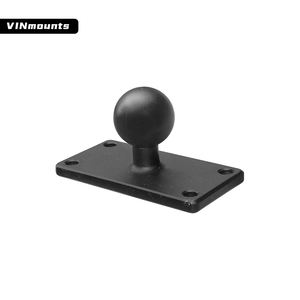 VINmounts support tête sphérique 1 pouce, base carrée25.5*63.5mm avec trous pour montage dispositif aluminium VIN-B-028 - Product Image 1