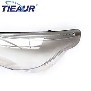 TIEAUR Version haute avec accessoires couvercle d'objectif phare verre Transparent système d'éclairage automatique pour <span class=keywords><strong>E60</strong></span> 2008-2010 ans - Product Image 4