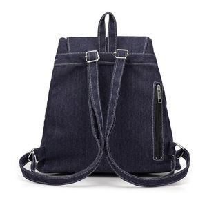 Zaino <span class=keywords><strong>Mini</strong></span> in Denim Blu Personalizzato per Donna, Vendita all'Ingrosso - Product Image 5