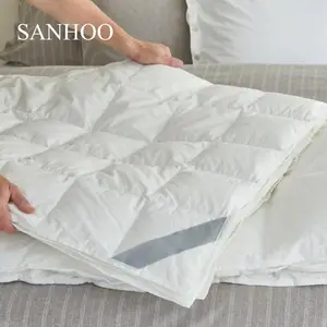 Colchas de inverno quentes para hotel em tamanho king size com testes SANHOO edredom luxuoso de penas