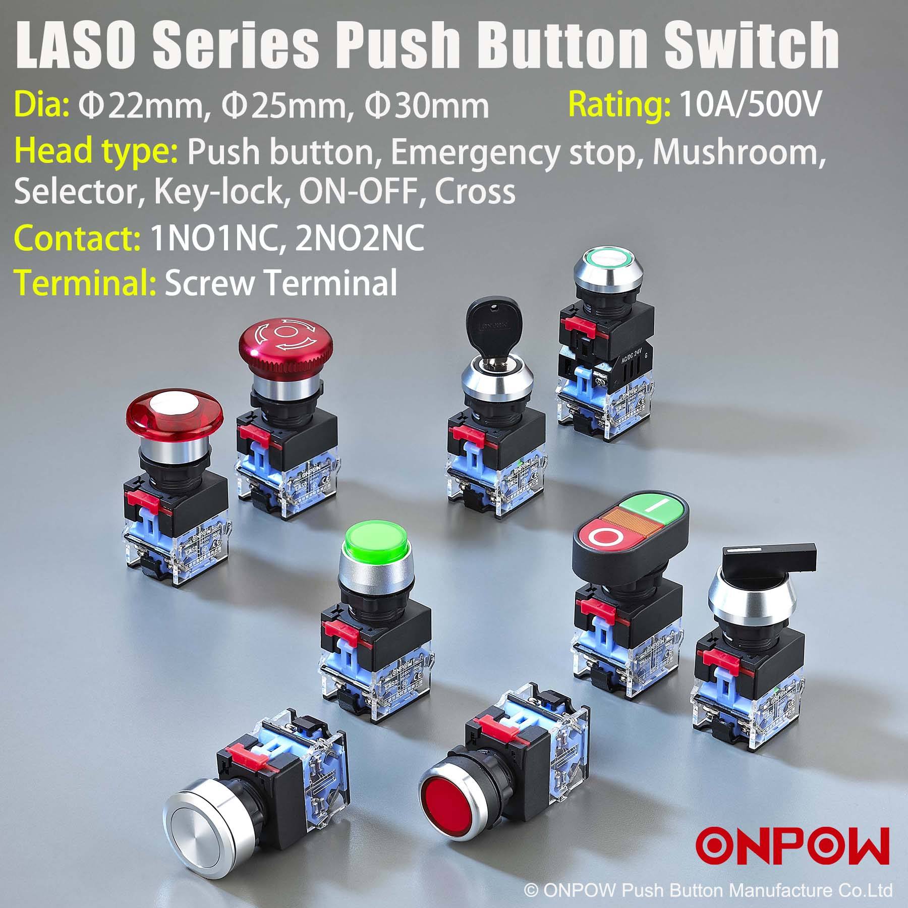 8,10,12,16,22,25,30mm Plastic Momentary Latching Factory Outlet High Quality Push Button Switch