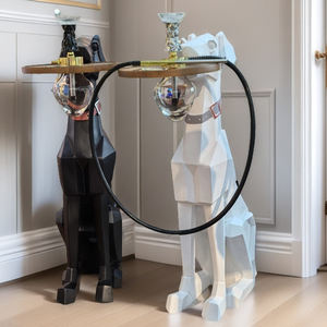 Cachimbas Árabes, Alemanas y Rusas, Set Completo de Shisha, Narguile Grande de Pie con Adornos de Perro <span class=keywords><strong>Dubin</strong></span>, Decoración - Product Image 1