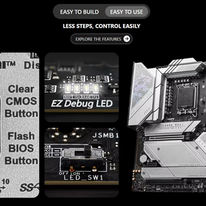 MSI MPG Z790 Edge TI MAX supporto WiFi scheda madre di gioco Intel (LGA 1700, DDR5, PCIe 5.0, M.2, 2.5Gbps LAN, USB 3.2 Gen2, ATX) - Product Image 3