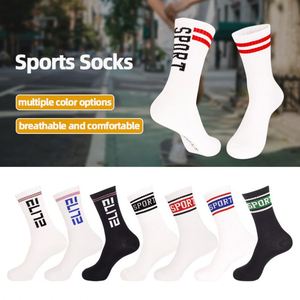 High Quality Fashion Wholesale Multicolor Jacquard logo Crew Athletic <b>Socks</b> Men Custom Sports <b>Socks</b> for Men - Product Image 2