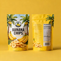 Sachets Doypack Personnalisés en Aluminium Alimentaire Imprimé pour Chips de Pommes de Terre, Bananes et Plantains, Emballage Plastique