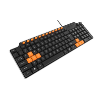 Clavier USB filaire ergonomique multifonctionnel en plastique étanche de qualité durable, neuf, OEM/ODM, pour le marché arabe