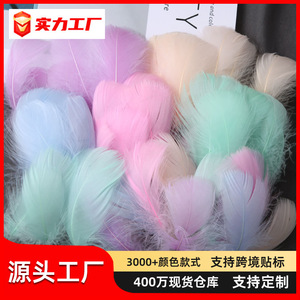 Tres mil plumas de ganso de 5-8 cm, mini bolas flotantes teñidas para decoración y manualidades - Product Image 4