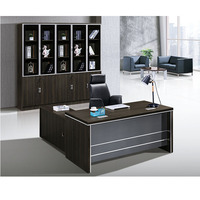 Factory Outlet Muebles de oficina jefe Gerente de mesa Ceo Luxury MFC Escritorio ejecutivo Oficina moderna Escritorio de oficina ejecutivo en forma de L