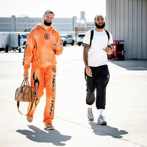 Hell Star 2025 Nuova Collezione Stile High <span class=keywords><strong>Street</strong></span> Felpa con Zip Invernale Unisex 100% Cotone Lavaggio Acido Stampa Digitale - Product Image 2