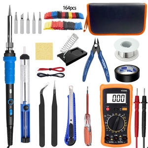 Ensemble de fer à souder électrique 60W stylo de cautérisation électrique pyrographe gourde kit de gravure sur bois - Product Image 1