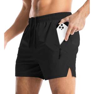 Pantalones Cortos Deportivos para Hombre de Secado Rápido de 5 Pulgadas para Entrenamiento y Correr con Bolsillos con Cremallera, Deportivos, Atléticos, con Forro y sin Forro, Talla XS/XS - Product Image 1