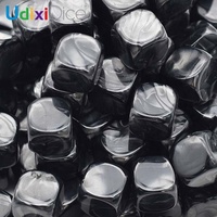 Dés en plastique acrylique Udixi de 16 mm, vierges, pour jeux de société, bricolage, divertissement et enseignement