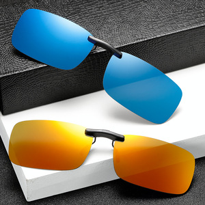 Lunettes de soleil polarisées ultra-légères à clipser, protection UV400, monture TR90, verres TAC, pour la conduite, la pêche, unisexe - Product Image 1