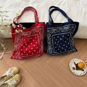 Borsa da spiaggia da donna con motivo Paisley <span class=keywords><strong>Vintage</strong></span> estivo riutilizzabile in cotone da viaggio - Product Image 4