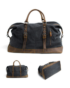 Customized High Quality Vintage Canvas Durable Large Capacity Travel Canvas Tote <strong>Bag</strong> Canvas <strong>Duffle</strong> <strong>Bags</strong> for Men - Product Image 2