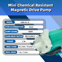 Bomba de Circulación Magnética Pequeña KDN-A1-6 5W FRPP PP 8 L/min 220/380V 50/60Hz para Equipos Médicos y Analíticos