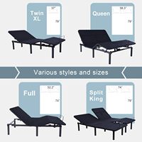 Krankenhausqualität Kabelloses Fernbedienbares Verstellbares Bett Geräuscharmer Motor Platzsparendes Design Massageoption Hohe Belastbarkeit für Senioren