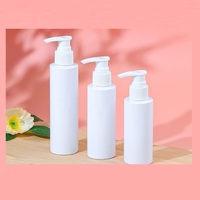 Flacon pompe en plastique givré cylindrique pour shampoing, après-shampoing, lotion, gel, emballage cosmétique personnalisé avec logo, 100 ml, 120 ml, 150 ml