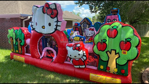 Incredibile Castello Gonfiabile Portatile in PVC a Forma di Gatto Cartone Animato, Nuovo Design Combo Casa Rimbalzante per Feste e Parchi Giochi per Bambini - Product Image 4