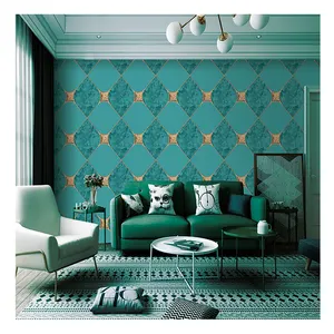 Fabrika fiyat geometrik tasarım duvar kağıdı 3D Modern duvar kağıdı rulo kapalı duvar kağıdı ev dekor oturma odası için lüks duvar kağıtları