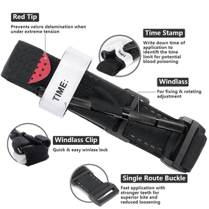 Gato de <span class=keywords><strong>torniquete</strong></span> de varilla de aluminio personalizado para primeros auxilios de emergencia médica al aire libre - Product Image 5