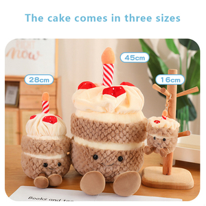 Boneka Mainan Promosi Kue Ulang Tahun yang Bernyanyi dan Bersinar, Boneka Kue Lucu dan Menggemaskan, Hadiah Ulang Tahun yang Imut dan Menyenangkan, Gantungan Kunci Mainan - Product Image 4