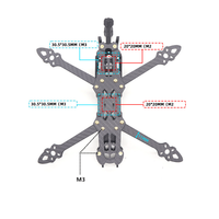 HSKRC MAK4 HD 5/6/7 pouces RC quadrirotor cadre en fibre de carbone DJII FPV unité aérienne/CADDX VISTA pour MARK4 HD Freestyle FPV Racing Drone