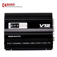 Amplificateur de puissance automobile V12 à quatre canaux 12V, 705 quatre voies 20Hz-20kHz, pour approvisionnement direct transfrontalier