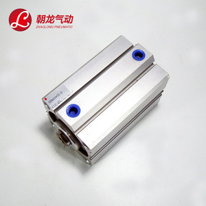 กระบอกลมบางเฉียบ Zhaolong Pneumatic Sda63x100 ตัวเรือนอะลูมิเนียมมาตรฐาน เส้นผ่านศูนย์กลาง 63 มม. ทนความร้อนสูง - Product Image 1