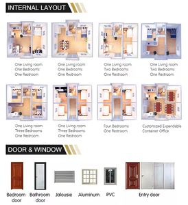 Maison conteneur en acier extensible personnalisable de 20 pieds 40 pieds <span class=keywords><strong>Villa</strong></span> préfabriquée à bas prix <span class=keywords><strong>Vente</strong></span> sur maisons conteneur extensible personnalisées - Product Image 5