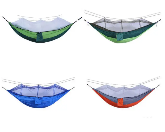 屋外キャンプ蚊帳安全で快適なポータブルハンモック高品質の転倒防止