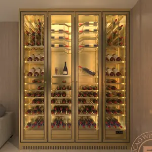 Contemporary Modern cantina cave wine cellar display fridge custom wine cellars design wine&beverage cooler