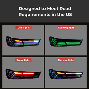 Accesorios para Automóviles HOSI, Luz Trasera LED para BMW M3 G80 Serie 3, Estilo Ahumado RGB G20 G28 2020-2024 330i M340i CSL, Luces Traseras Estilo Láser - Product Image 6