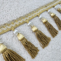 Bahroma Dastarxan rayonne gland franges passementerie rideaux décoration intérieure Shtory Pardachi Aksesuar