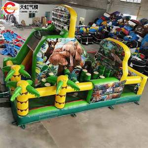 Aire de jeux gonflable en PVC sur le thème du <span class=keywords><strong>zoo</strong></span> avec motifs animaliers 9x4.5x5mH - Product Image 4