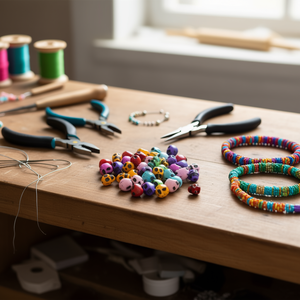 ILAN Abalorios Calavera 8x10mm Cuentas Multicolor para Fabricación de Joyas - Product Image 3