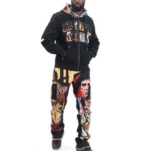 Sweat à capuche streetwear zippé 500 g/m² personnalisé avec col à capuche brodé de créateur pour les marques de vêtements - Product Image 6